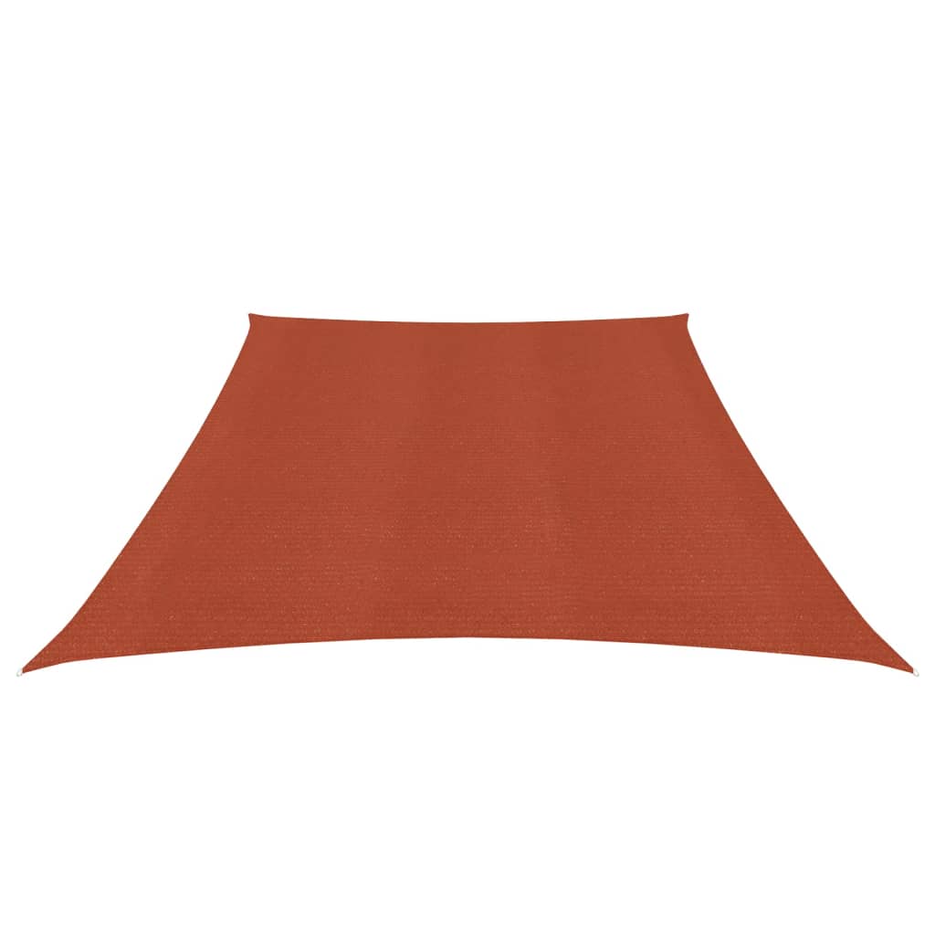 vidaXL Toldo de vela HDPE terracota 160 g/m² 3/4x2 m