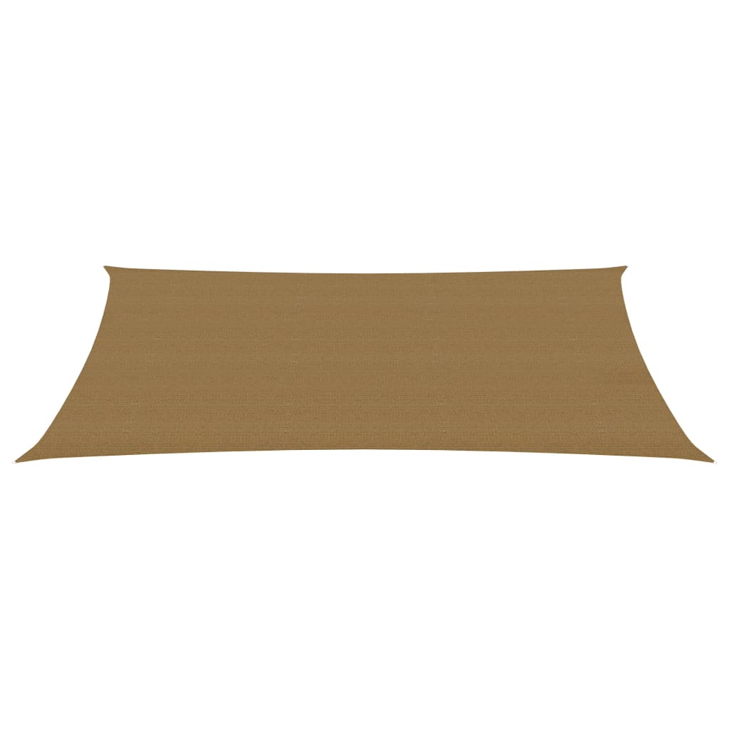 vidaXL Toldo de vela HDPE taupe 160 g/m² 3x6 m