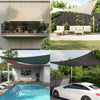 vidaXL Toldo de vela verde oscuro HDPE 160 g/m² 3x4x5 m