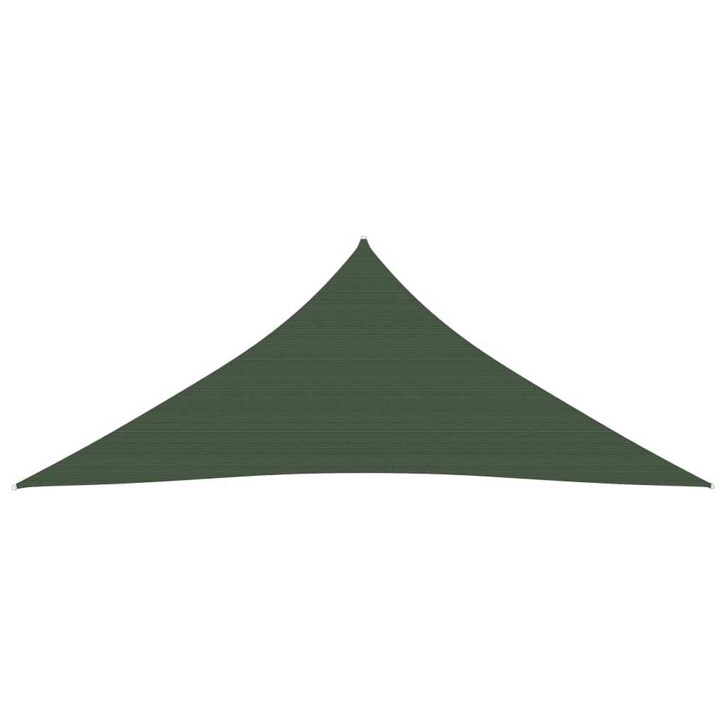 vidaXL Toldo de vela HDPE verde oscuro 160 g/m² 4x5x5 m