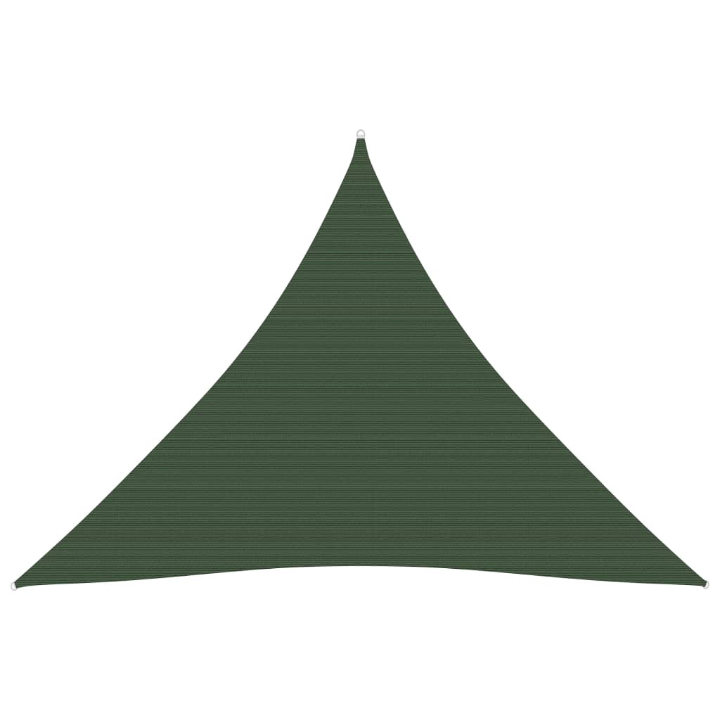 vidaXL Toldo de vela verde oscuro HDPE 160 g/m² 5x5x5 m