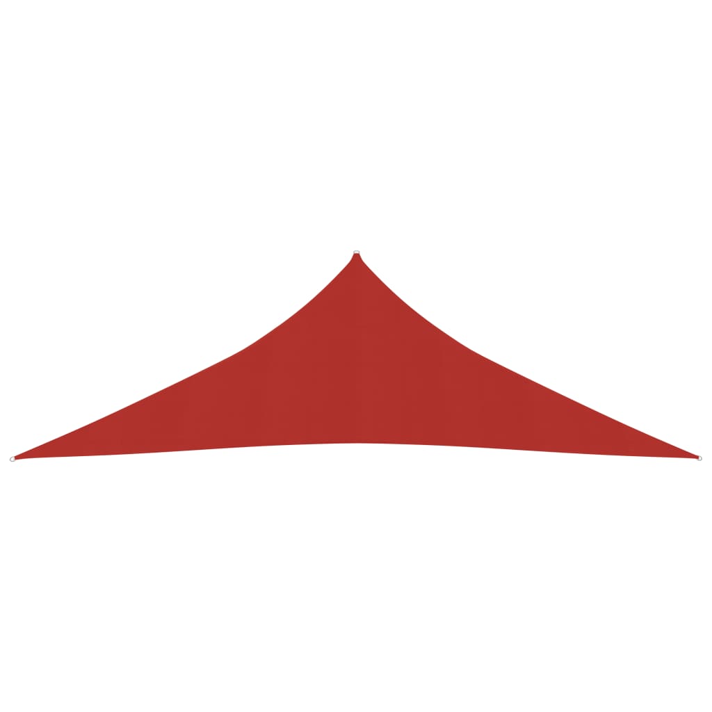 vidaXL Toldo de vela HDPE rojo 160 g/m² 4x4x5,8 m