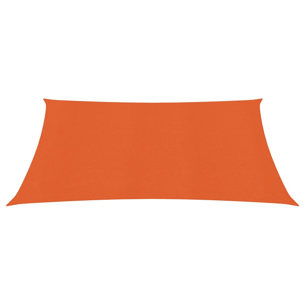 vidaXL Toldo de vela naranja HDPE 160 g/m² 2x2,5 m