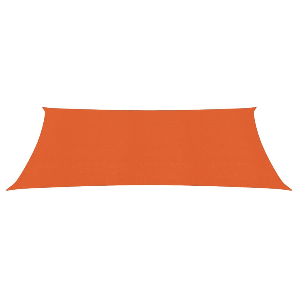 vidaXL Toldo de vela HDPE naranja 160 g/m² 2x3 m