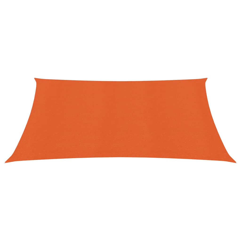 vidaXL Toldo de vela naranja HDPE 160 g/m² 2,5x3 m