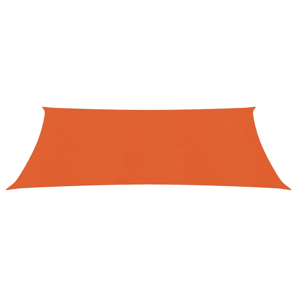 vidaXL Toldo de vela HDPE naranja 160 g/m² 3x4 m