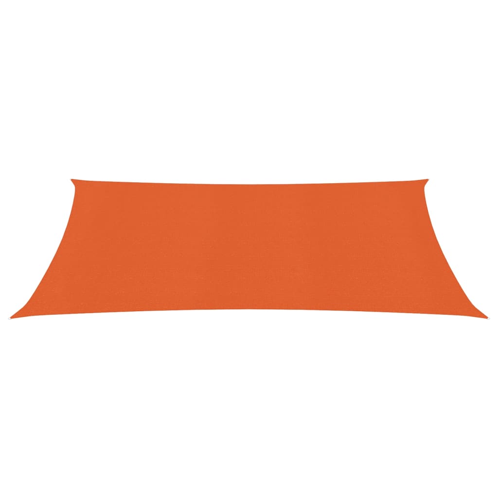 vidaXL Toldo de vela naranja HDPE 160 g/m² 3,5x5 m