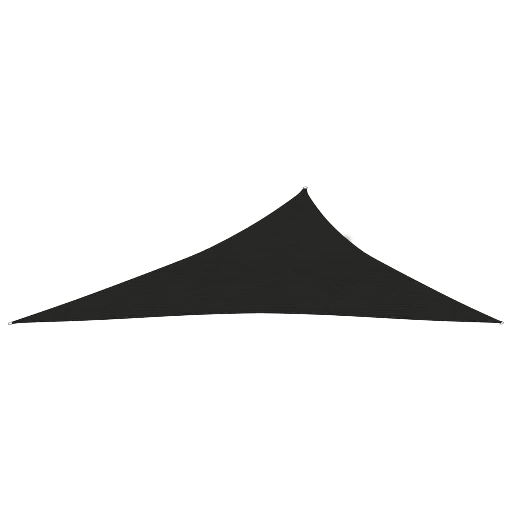 vidaXL Toldo de vela negro HDPE 160 g/m² 3x4x5 m