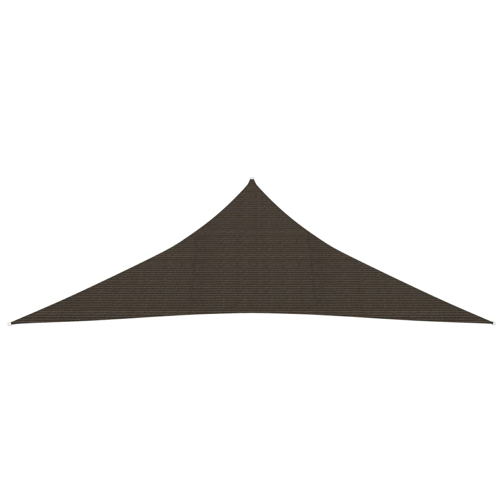 vidaXL Toldo de vela HDPE marrón 160 g/m² 3,5x3,5x4,9 m