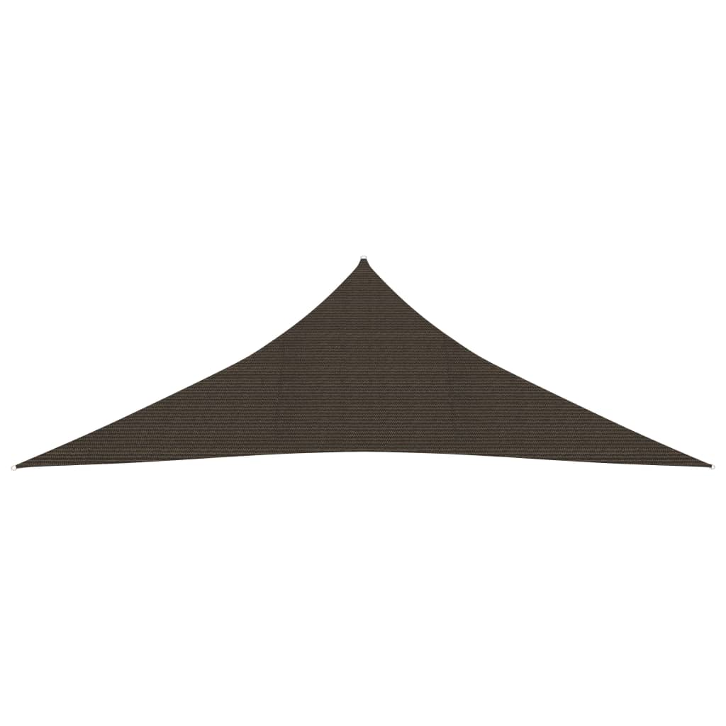 vidaXL Toldo de vela marrón HDPE 160 g/m² 4x4x5,8 m