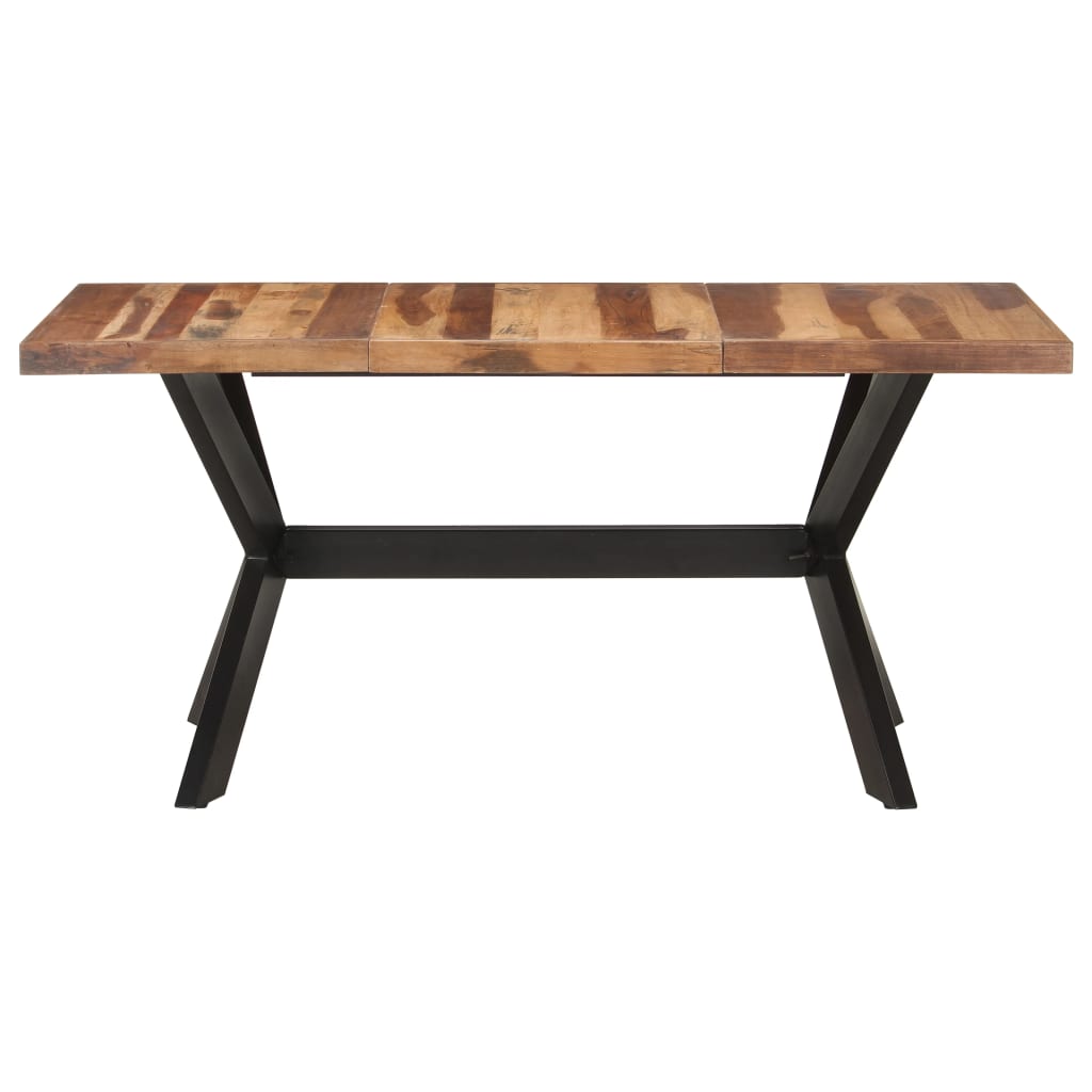 vidaXL Mesa de comedor de madera acacia acabado miel 160x80x75 cm