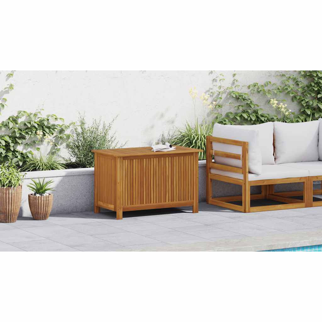 vidaXL Caja de almacenaje de jardín madera maciza acacia 90x50x58 cm