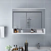 vidaXL Armario de baño con espejo MDF blanco 80x15x60 cm