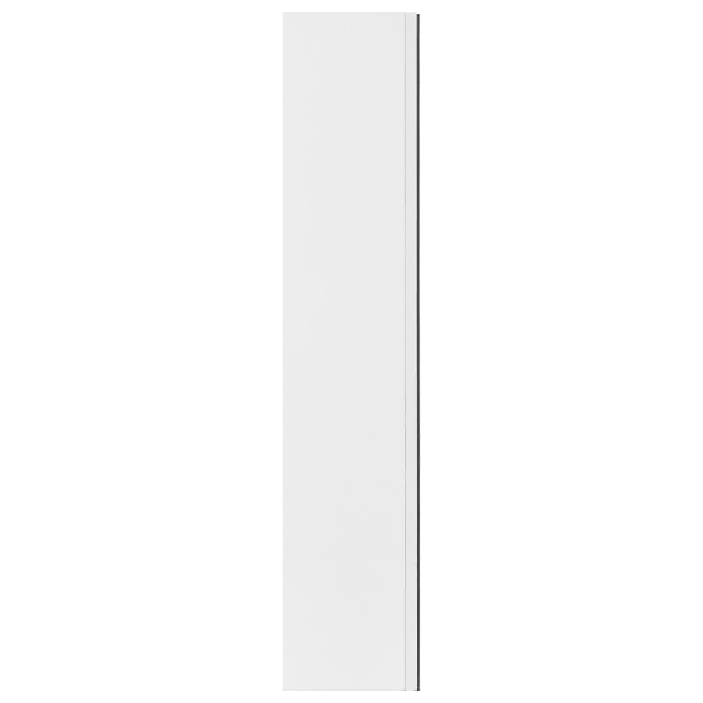 323607 vidaXL Bathroom Mirror Cabinet White 60x15x75 cm MDF