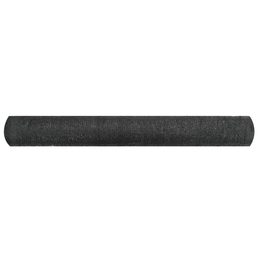 vidaXL Red de privacidad HDPE negro 1x50 m 150 g/m²