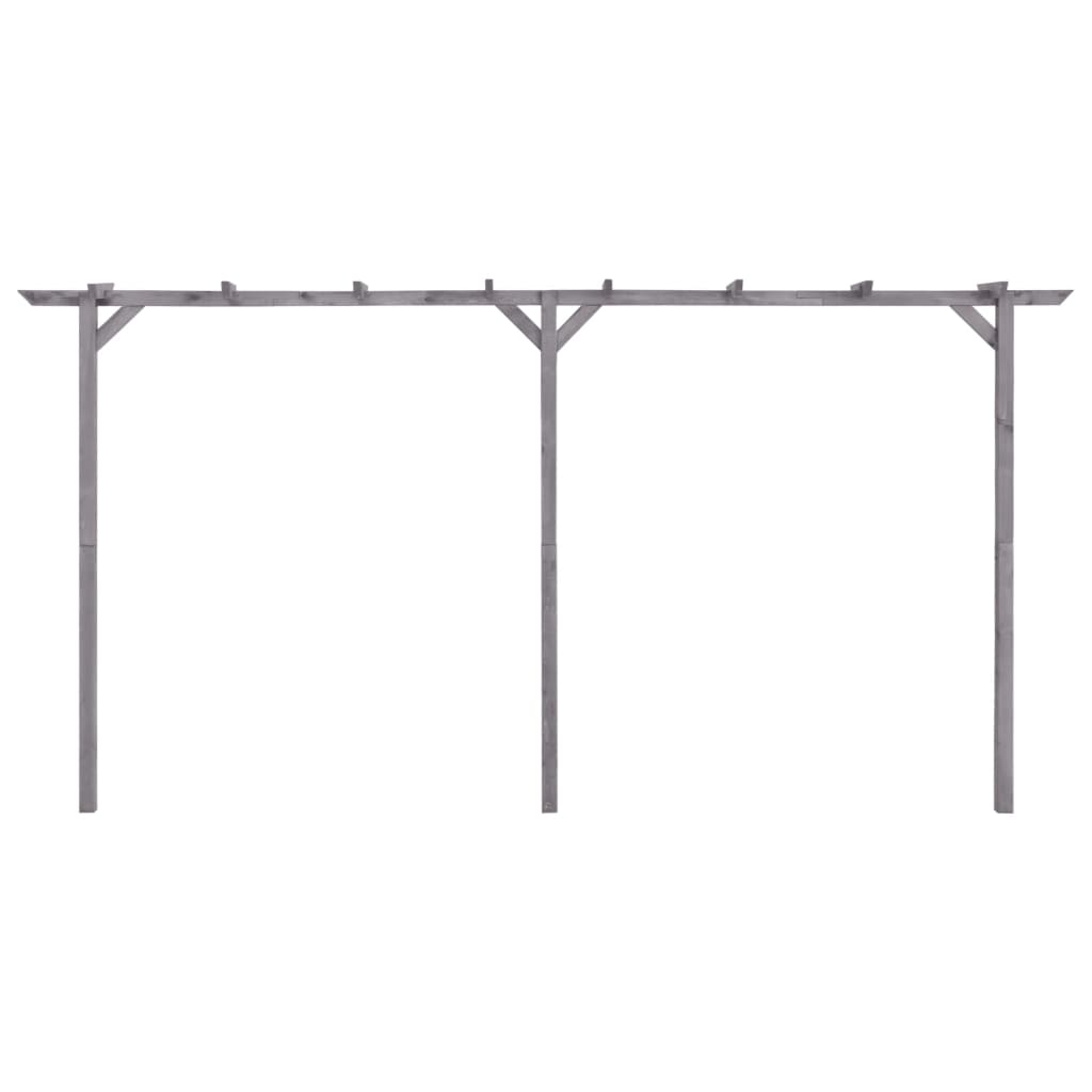 vidaXL Pérgola de jardín de madera de pino impregnada 400x40x205 cm