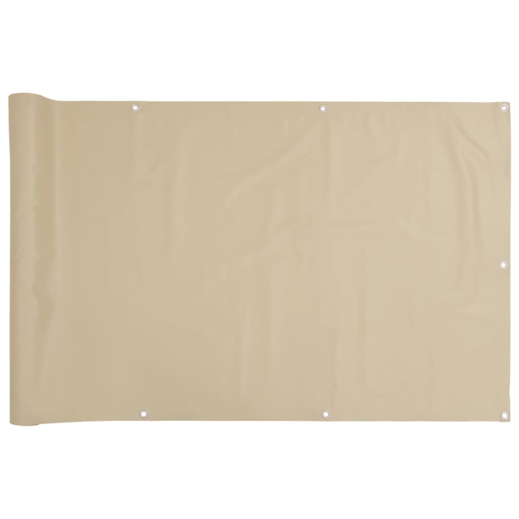 vidaXL Toldo para balcón tela oxford beige 75x300 cm