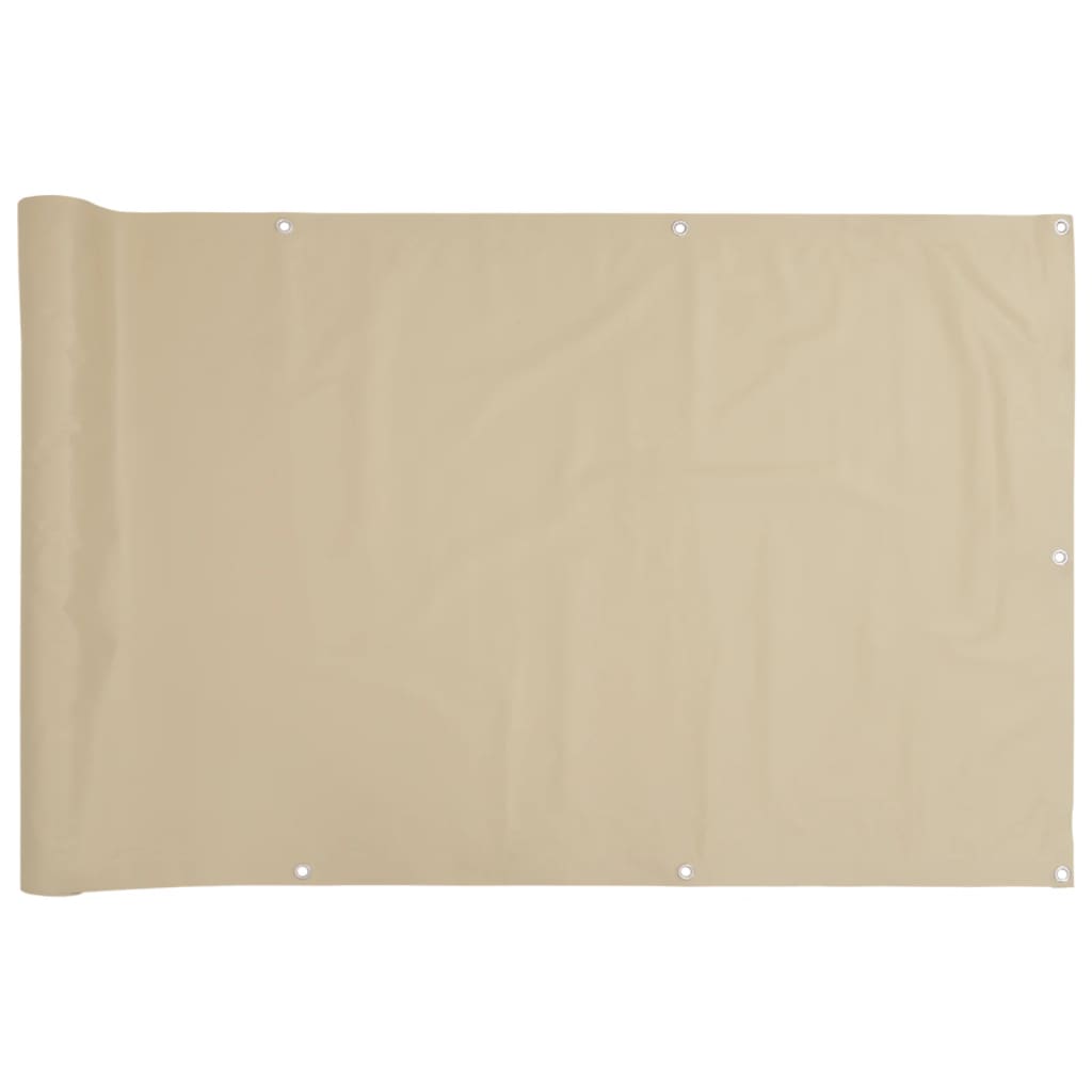 vidaXL Toldo para balcón tela oxford beige 90x300 cm