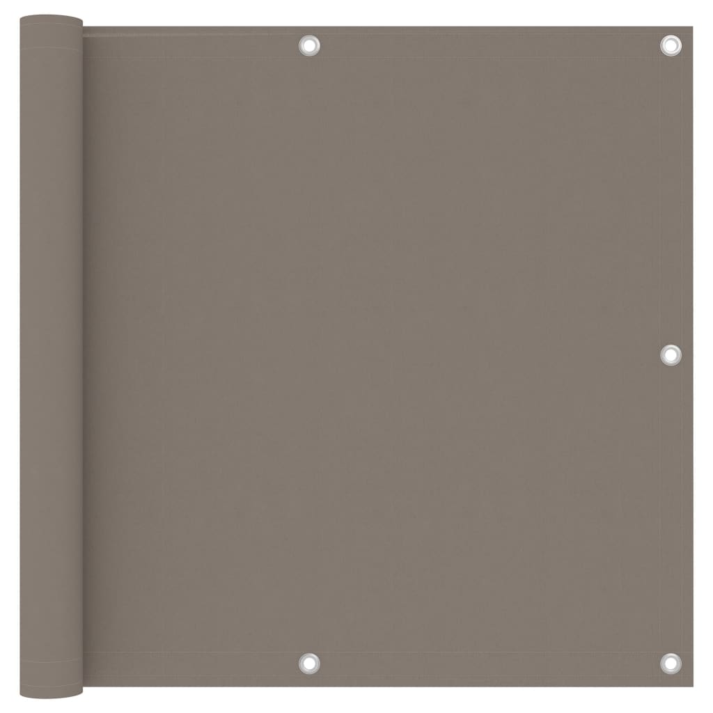 vidaXL Toldo para balcón de tela oxford gris taupe 90x300 cm