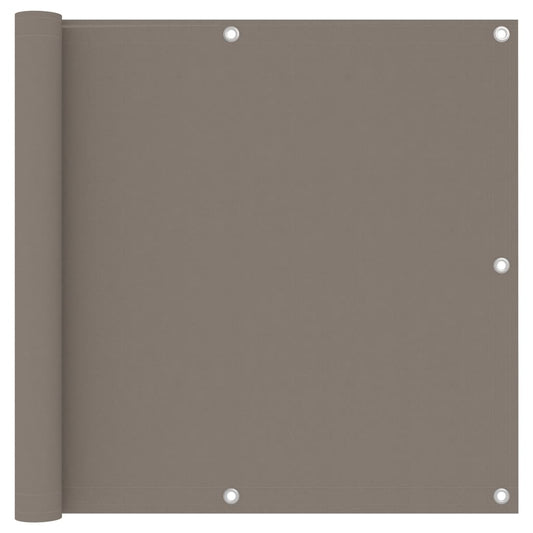 vidaXL Toldo para balcón de tela oxford gris taupe 90x300 cm