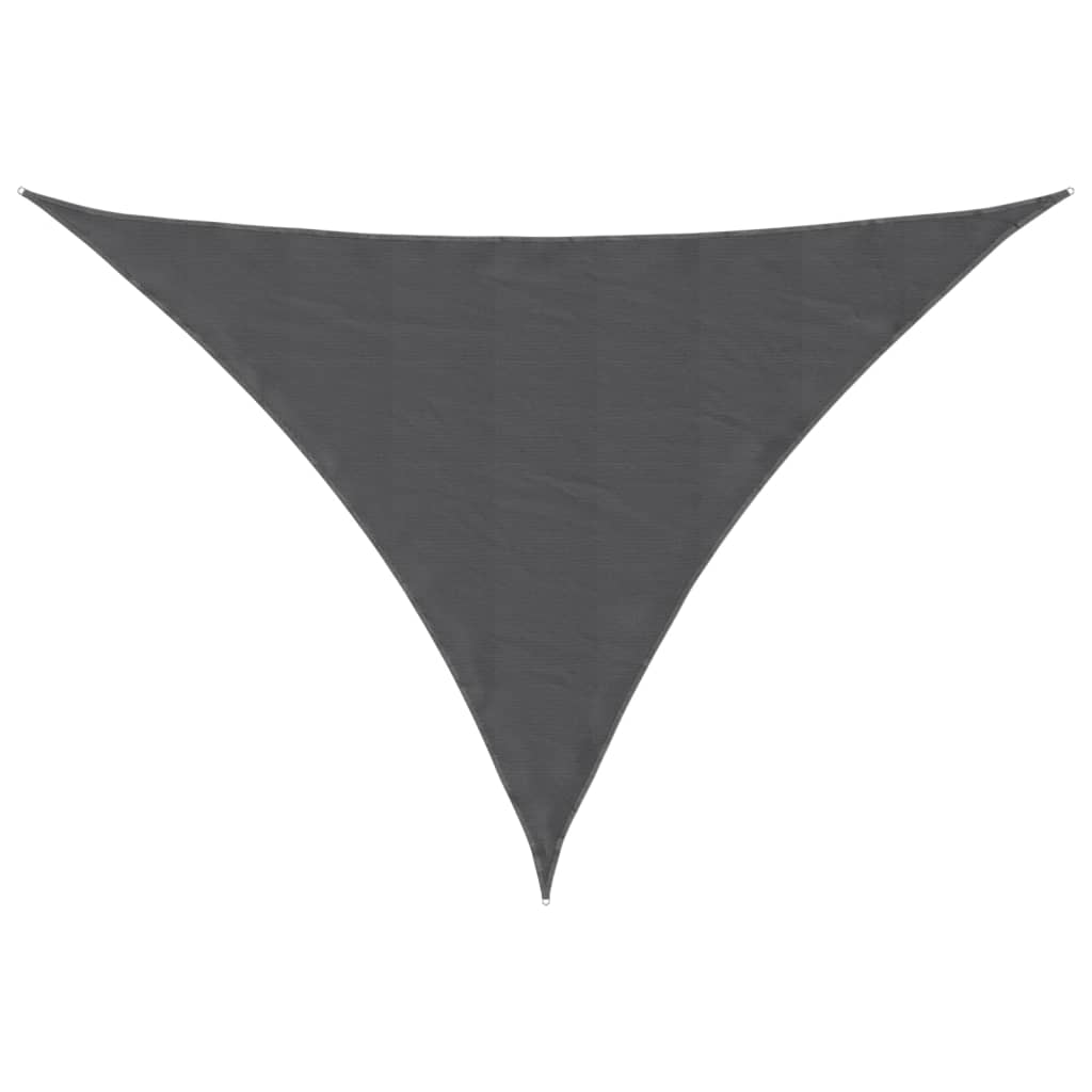 vidaXL Toldo vela triangular tela Oxford gris antracita 2,5x2,5x3,5 m