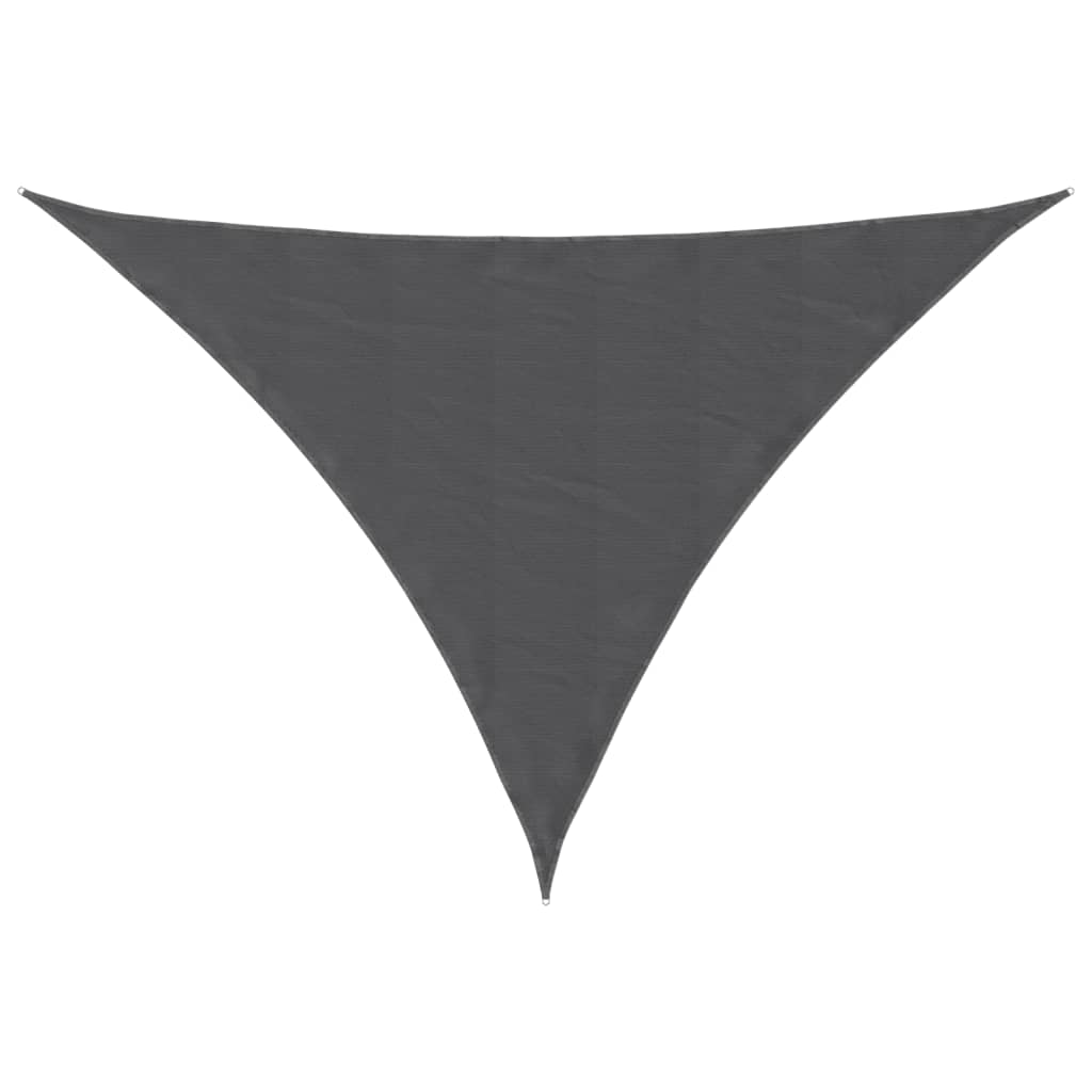 vidaXL Toldo de vela triangular tela Oxford gris antracita 3x4x4 m