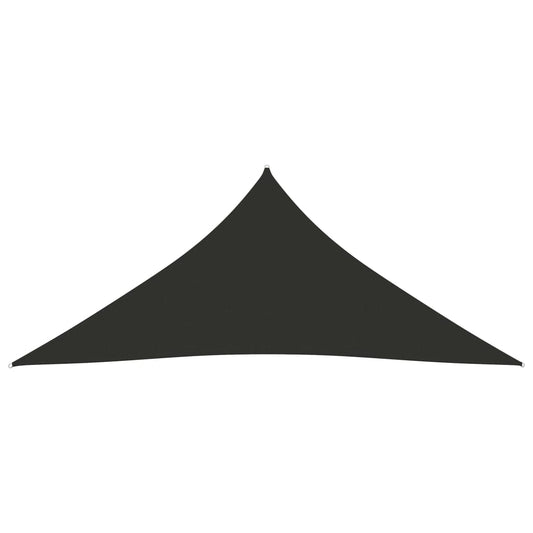 vidaXL Toldo de vela triangular tela Oxford gris antracita 4x5x5 m