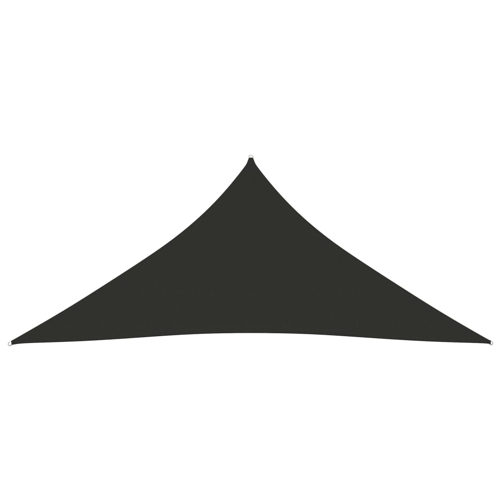 vidaXL Toldo de vela triangular tela Oxford gris antracita 5x6x6 m