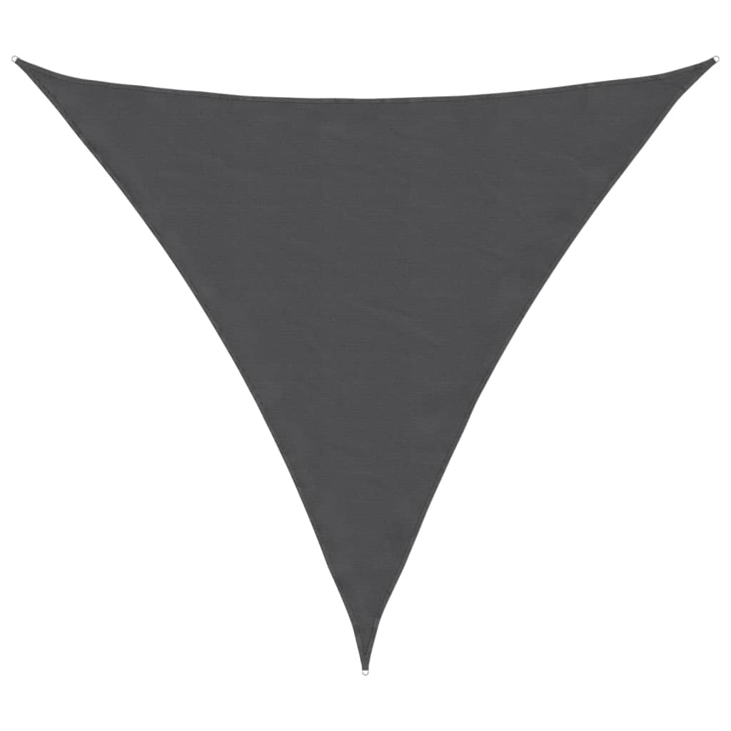 vidaXL Toldo de vela triangular tela Oxford gris antracita 6x6x6 m