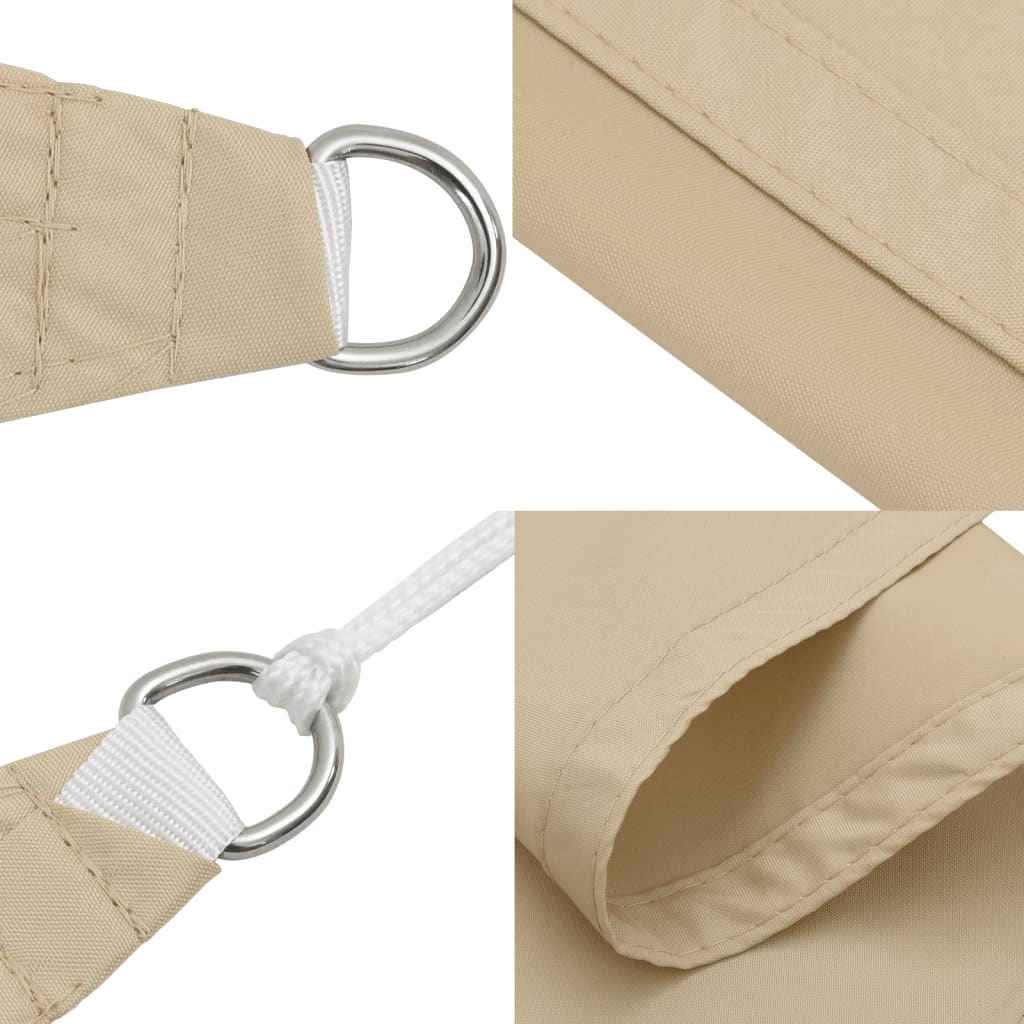 vidaXL Toldo de vela cuadrado tela Oxford beige 4,5x4,5 m