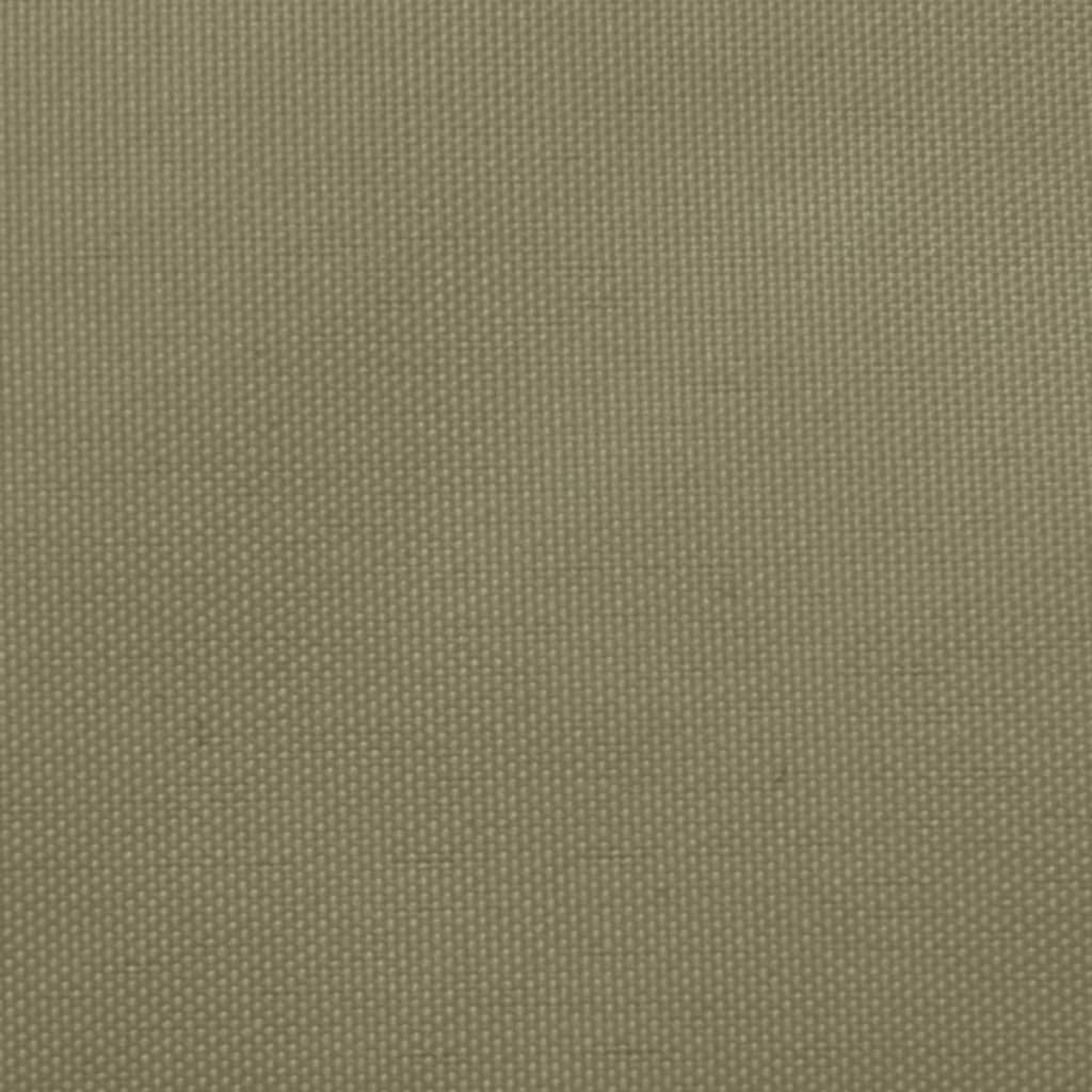 vidaXL Toldo de vela rectangular tela Oxford beige 2,5x4,5 m