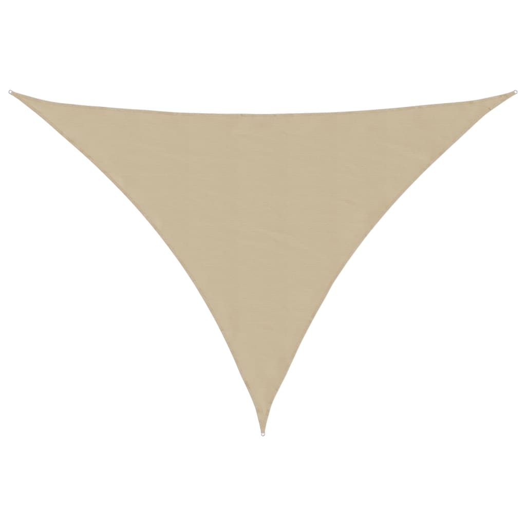 vidaXL Toldo de vela triangular tela Oxford beige 2,5x2,5x3,5 m