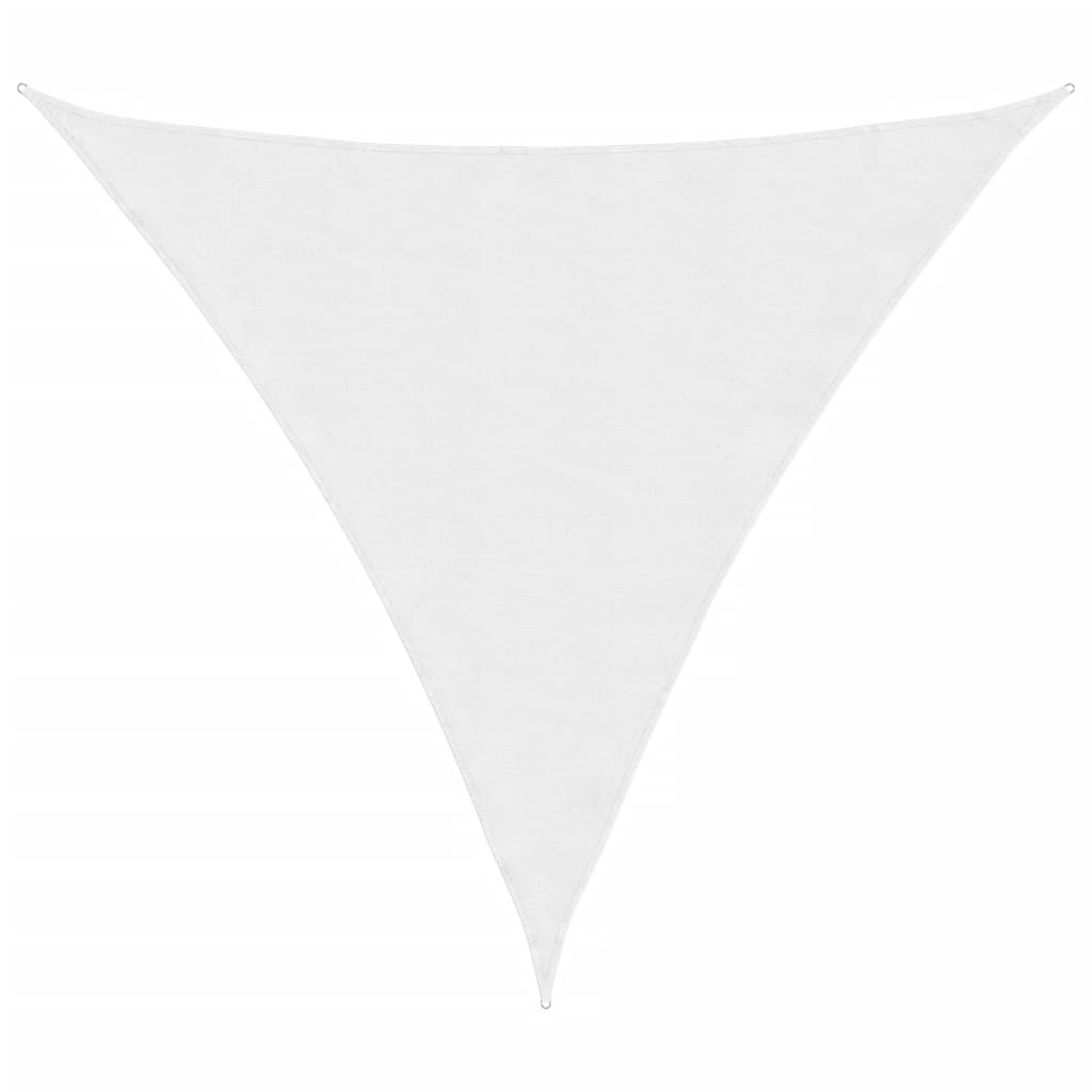 vidaXL Toldo de vela triangular tela Oxford blanco 3,6x3,6x3,6 m