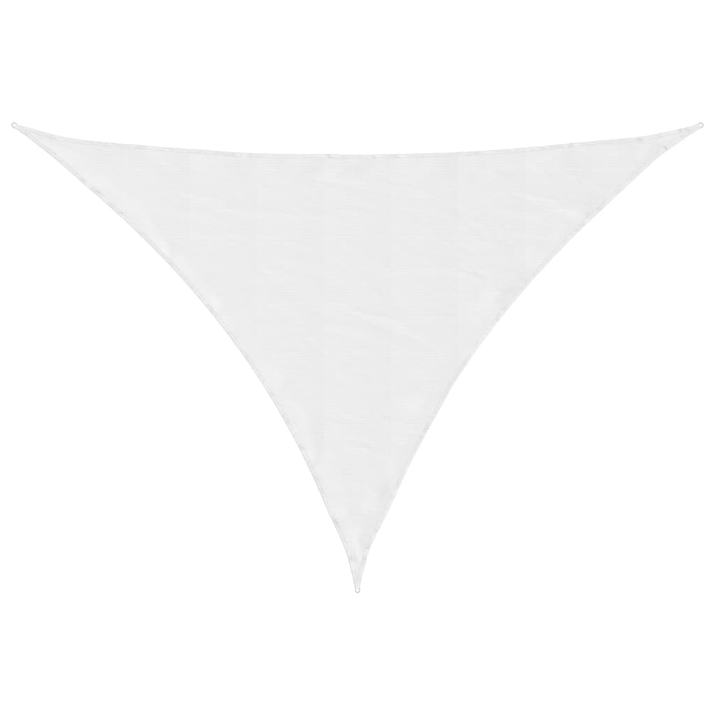 vidaXL Toldo de vela triangular tela Oxford blanco 3x4x4 m