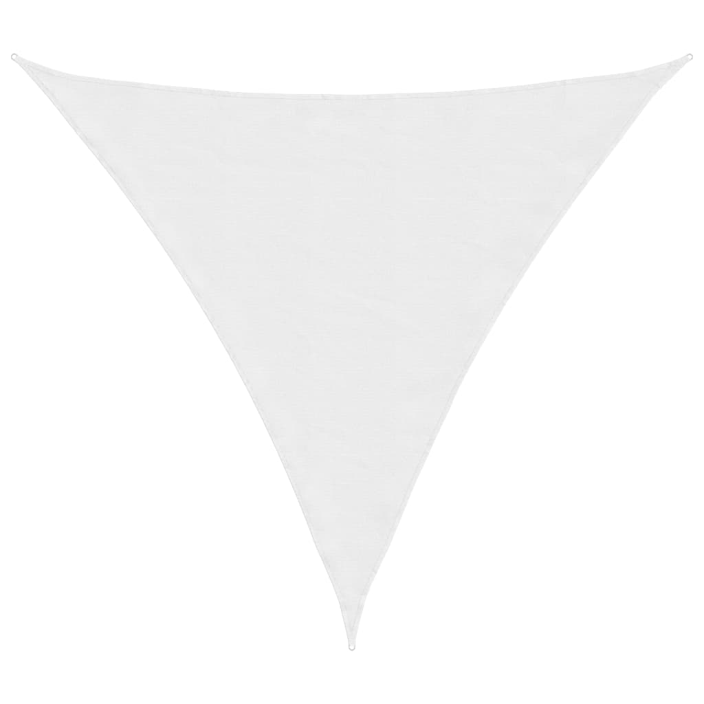 vidaXL Toldo de vela triangular tela Oxford blanco 4x4x4 m