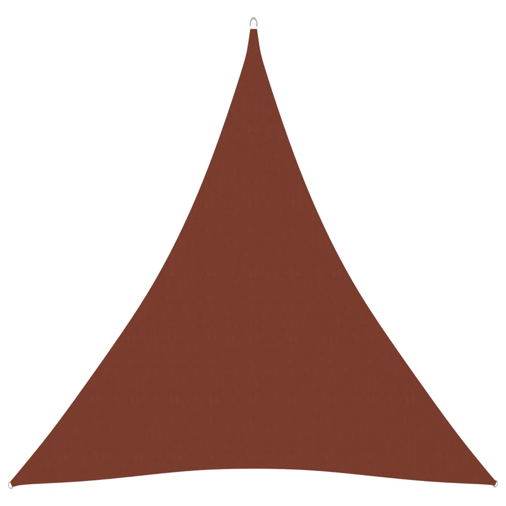 vidaXL Toldo de vela triangular tela Oxford terracota 4,5x4,5x4,5 m