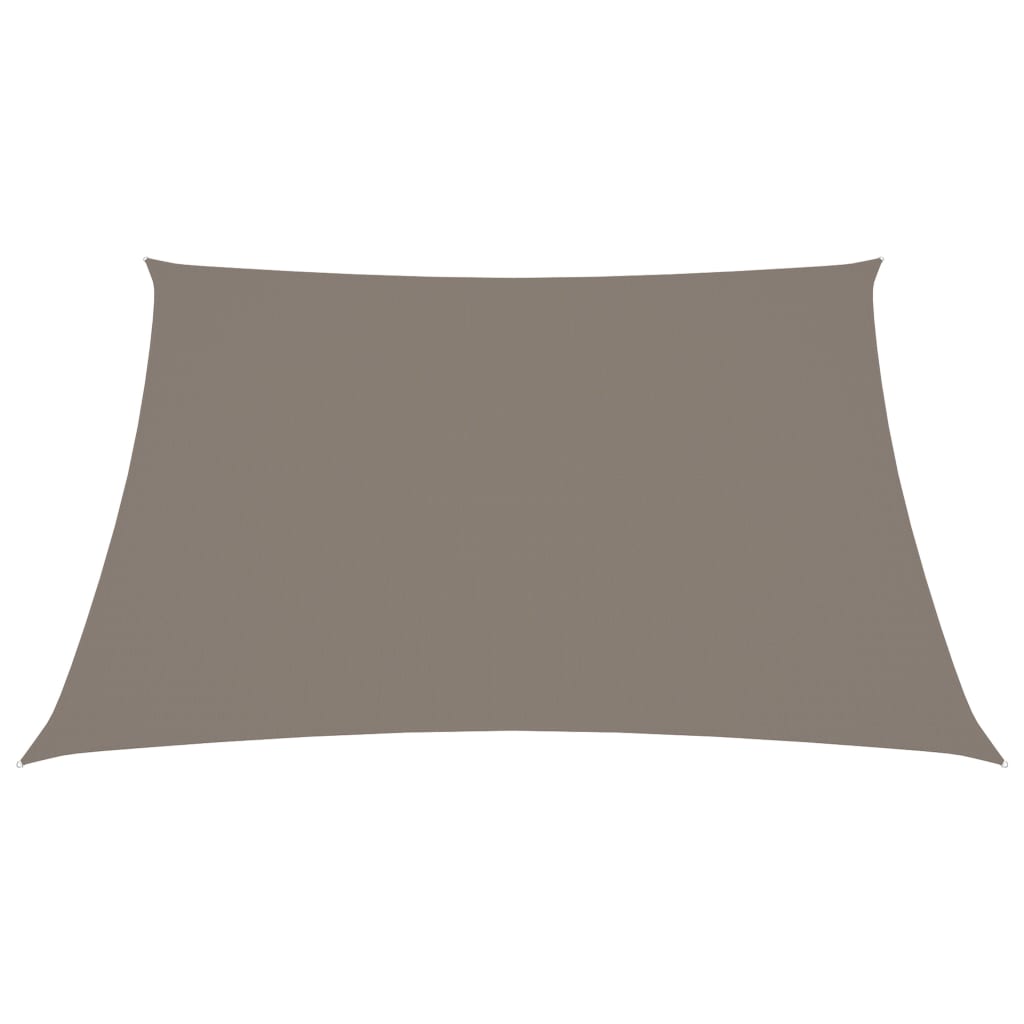 vidaXL Toldo de vela cuadrado tela Oxford gris taupe 2x2 m