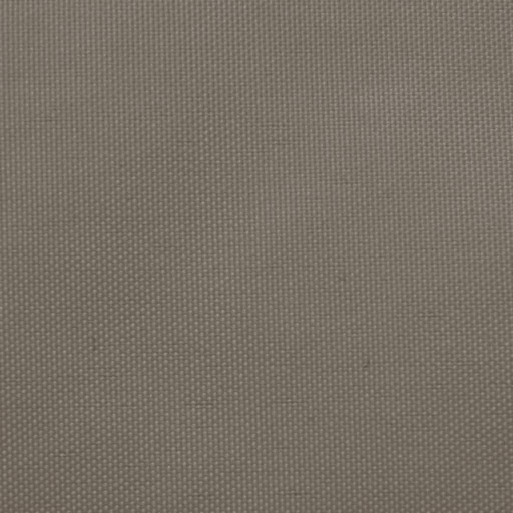 vidaXL Toldo de vela cuadrado tela Oxford gris taupe 3x3 m