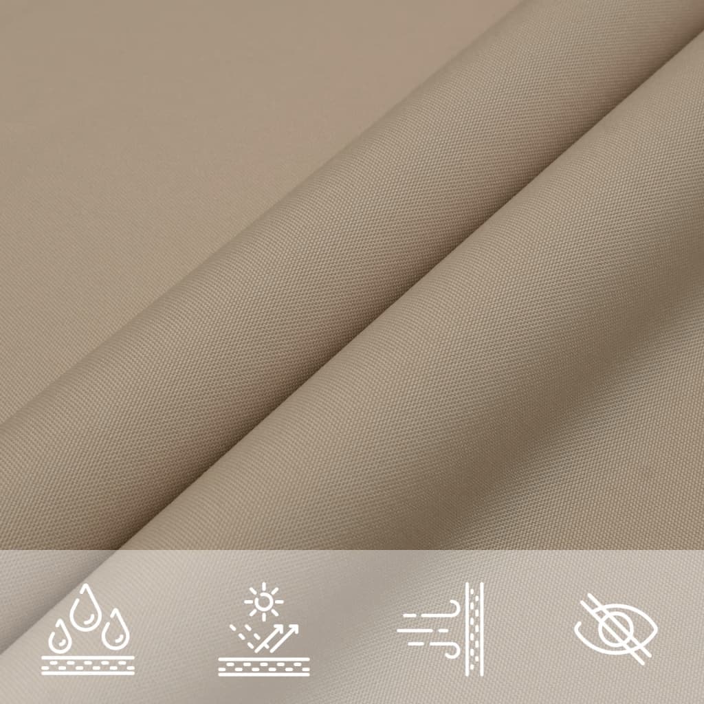 vidaXL Toldo de vela cuadrado tela Oxford gris taupe 4,5x4,5 m