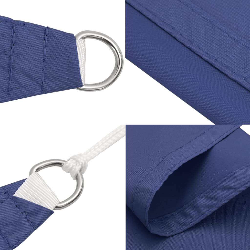 vidaXL Toldo de vela cuadrado tela Oxford azul 2x2 m