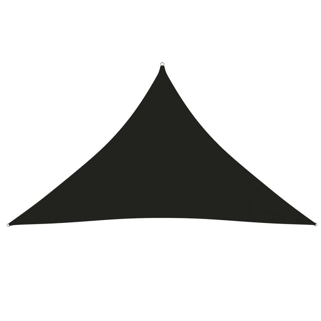 vidaXL Toldo de vela triangular tela Oxford negro 4x4x5,8 m