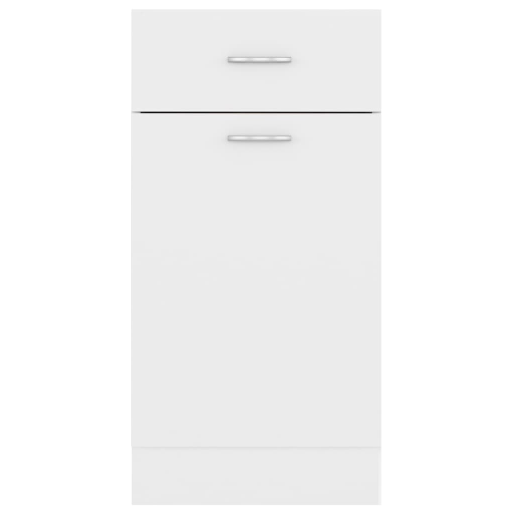 vidaXL Armario bajo cajón cocina madera ingeniería blanca 40x46x81,5cm