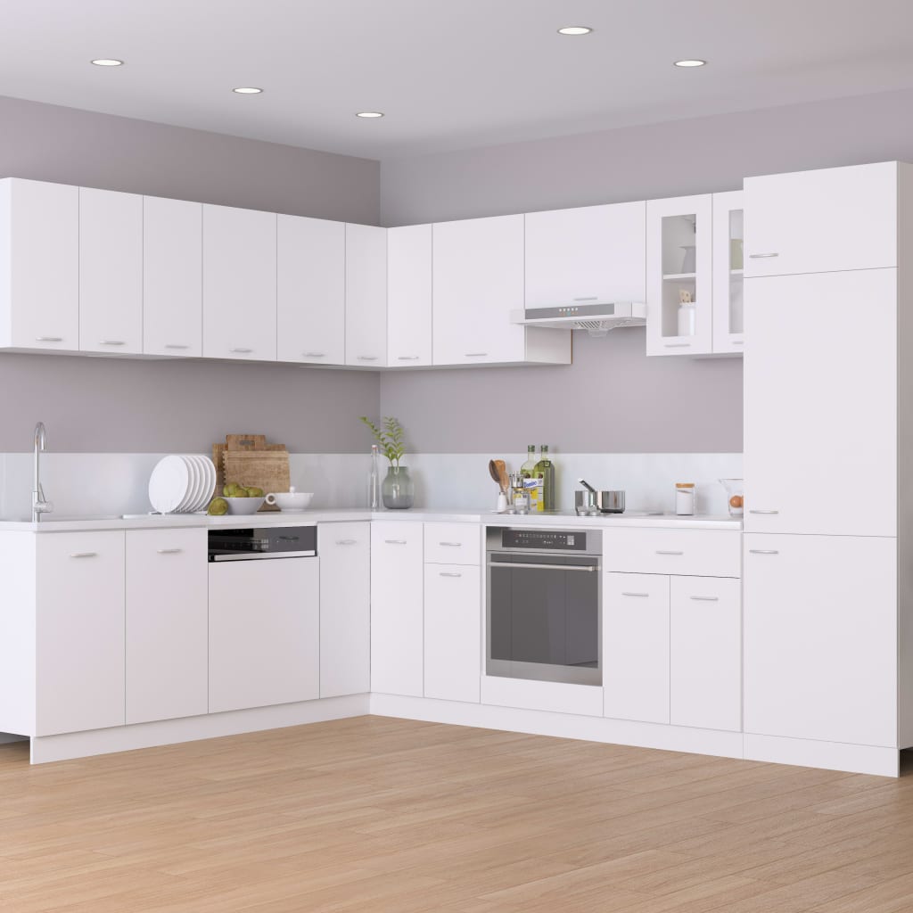 vidaXL Armario colgante cocina madera ingeniería blanco 50x31x60 cm