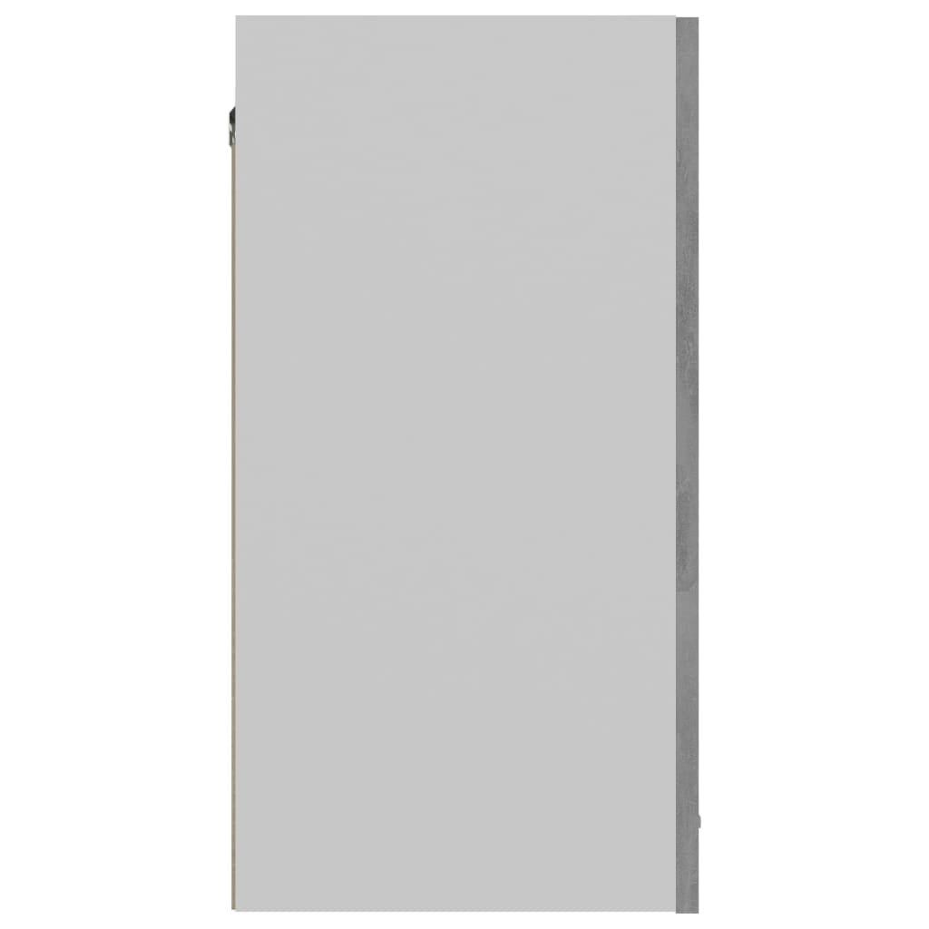 vidaXL Armario colgante contrachapada gris hormigón 60x31x60 cm
