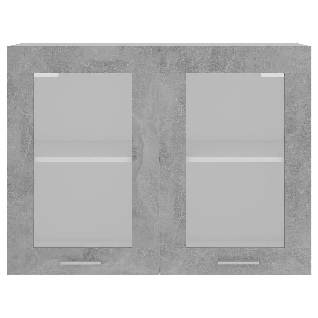 vidaXL Armario colgante cocina contrachapada gris hormigón 80x31x60 cm