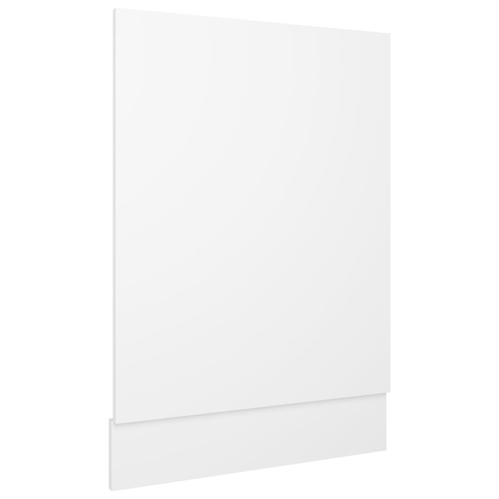 vidaXL Panel para lavavajillas madera contrachapada blanco 45x3x67 cm