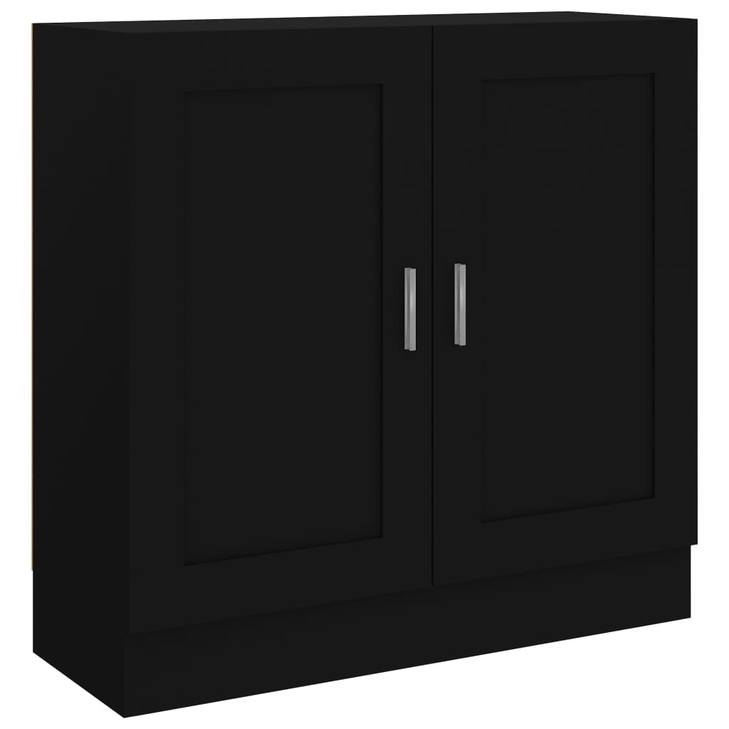 vidaXL Armario de libros madera contrachapada negro 82,5x30,5x80 cm