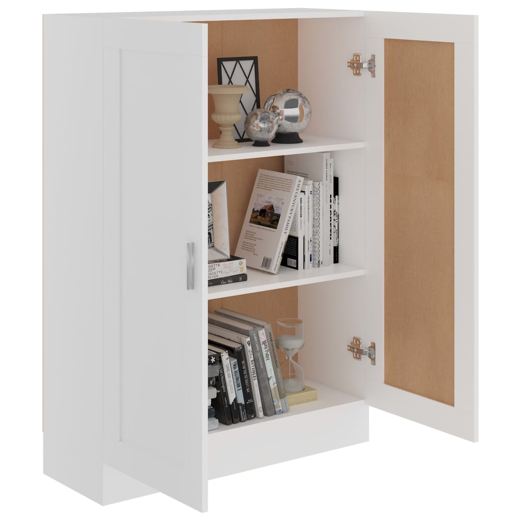 vidaXL Armario de libros madera contrachapada blanco 82,5x30,5x115 cm