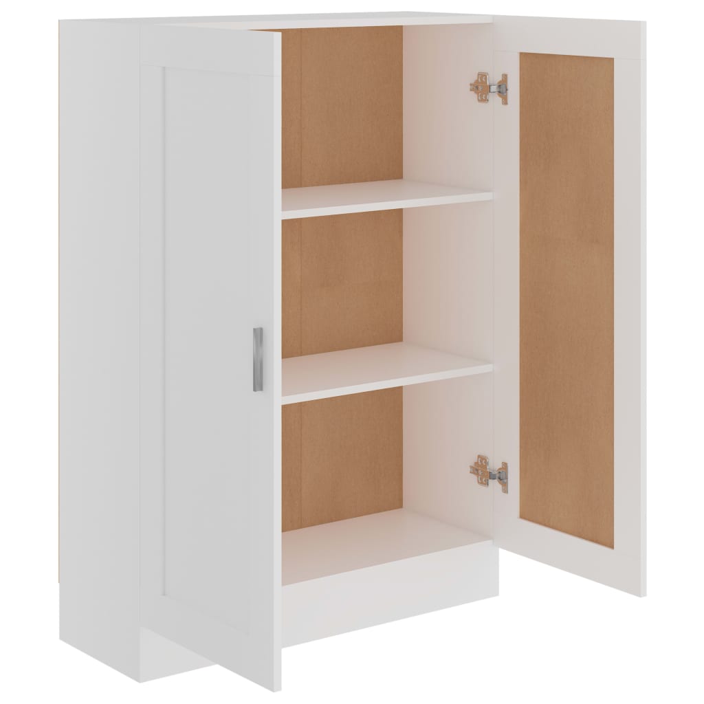 vidaXL Armario de libros madera contrachapada blanco 82,5x30,5x115 cm