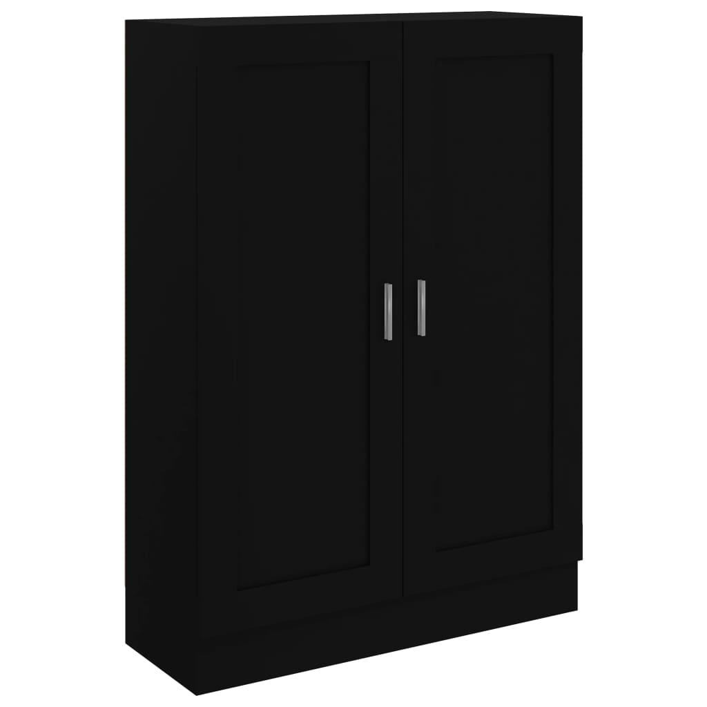 vidaXL Armario de libros madera contrachapada negro 82,5x30,5x115 cm